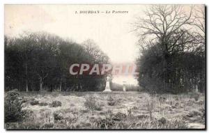 Old Postcard Dourdan The parterre