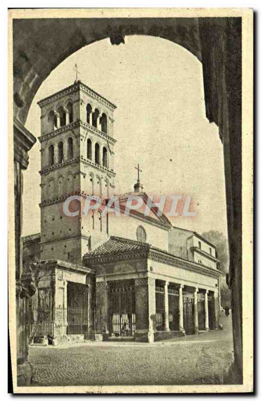 Old Postcard Roma S Giorgio in Velabro