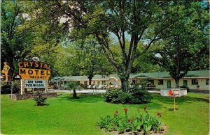 Glennville, GA Georgia  CRYSTAL MOTEL~Robbie R Jones  ROADSIDE  ca1950s Postcard