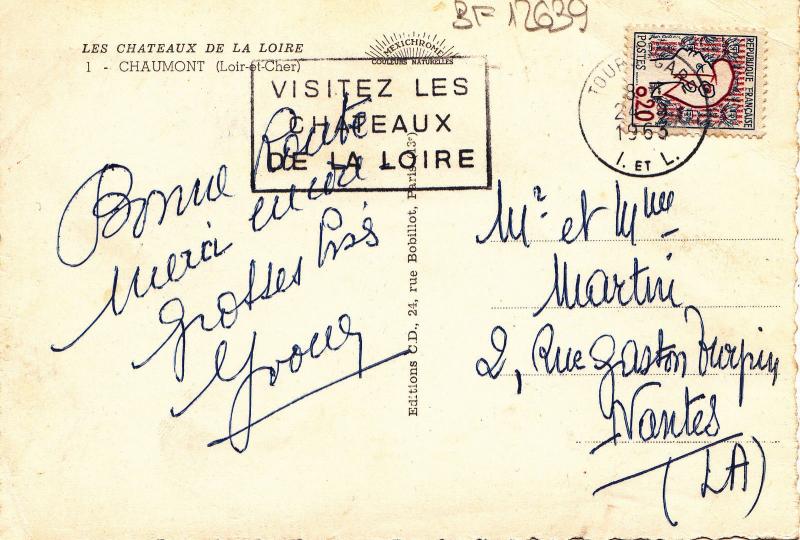 BF12639 chaumont l et ch  france front/back image
