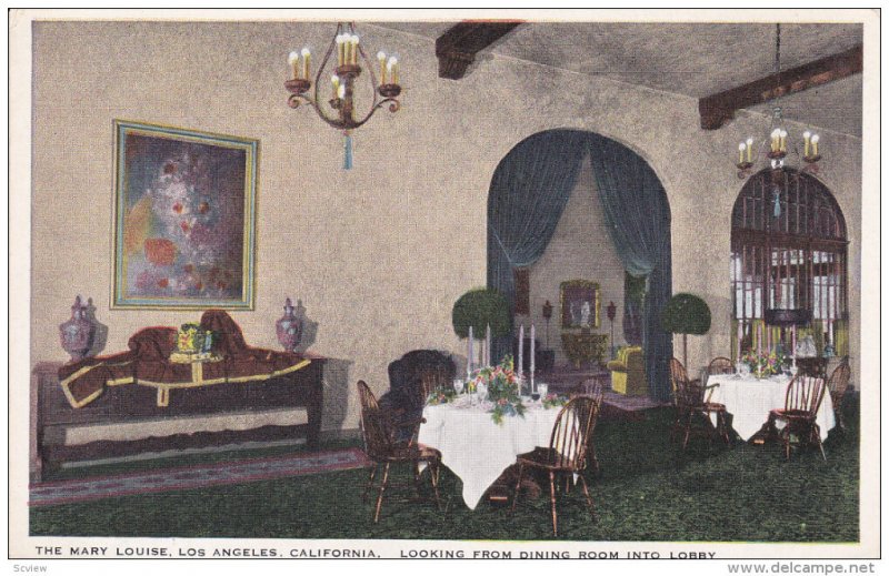 The Mary Louise, Dining Room, LOS ANGELES, California, 00-10's