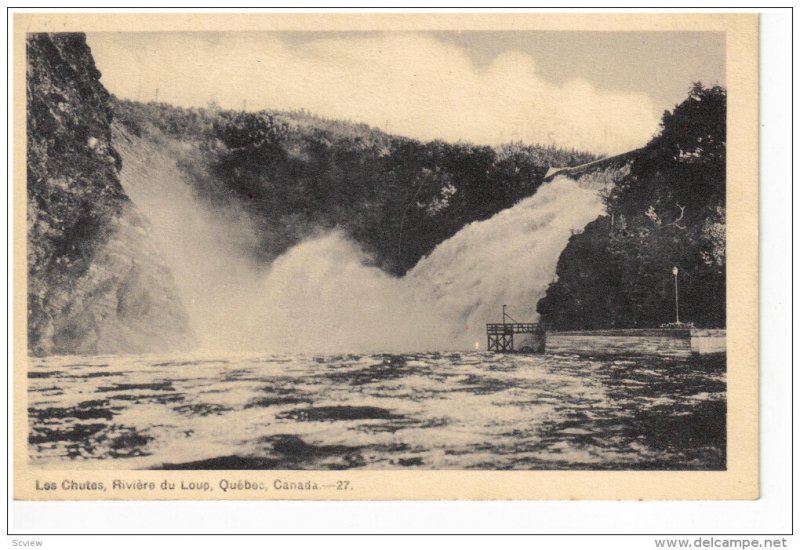 QUEBEC, Canada, 1900-1910's; Les Chutes, Riviere Du Loup