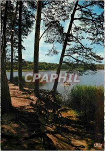 'Modern Postcard the Bourbonnais Sites L''Etang de Saint-Bonnet-Tron�ais Pedalo'