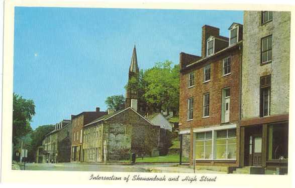 High & Shenandoah Streets Harpers Ferry West Virginia WV