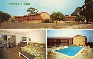 Arroyo K Lodge Arroyo Grande California Postcard