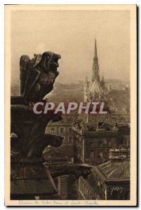 Postcard Old Paris Chimere of Notre Dame and Sainte Chapelle