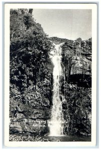 1948 Hinulugang Taktak Falls Antipolo Rizal Philippines PI RPPC Photo Postcard