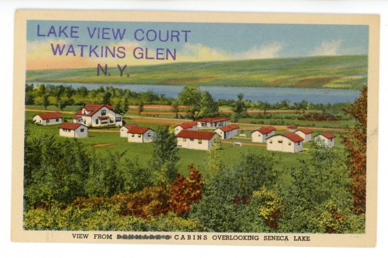 NY - Watkins Glen. Lake View Court, Seneca Lake