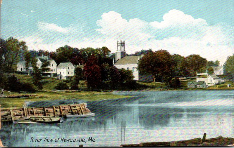 Maine New Castle River View 1909
