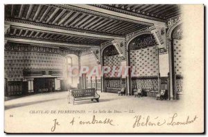 Chateau de Pierrefonds Old Postcard The Hall of Dukes