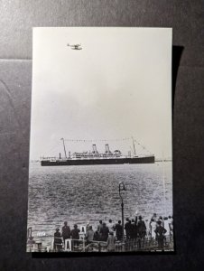 Mint England Ship RPPC Postcard Maiden Voyage Sailing Photograph