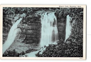 Munising Michigan MI Postcard 1915-1930 Miner's Falls