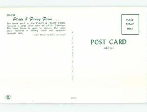 Unused Pre-1980 RESTAURANT SCENE Bird-In-Hand - Near Lancaster PA B8465