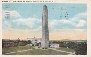 Bunker Hill Monument 221 Feet In Height Charlestown Massachusetts 1925