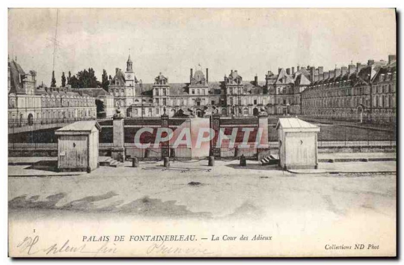 Old Postcard Fontainebleau Palace Of The Court of Farewells