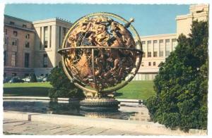 Switzerland, Geneva, Geneve, Palais des Nations, La Sphere Manship, Postcard