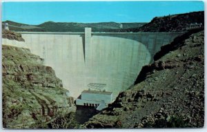 Postcard - Flaming Gorge Dam - Utah