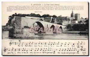 Old Postcard Avignon Pont d'Avignon