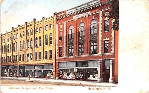 Masonic Temple & Earl Block Herkimer, New York