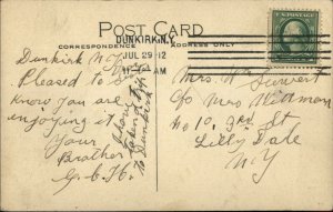 Dunkirk NY Willow Brook Country Club c1910 Postcard