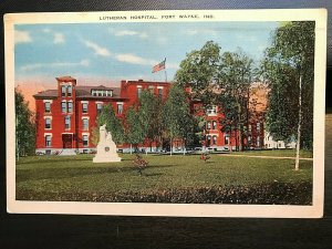 Vintage Postcard 1939 Lutheran Hospital Fort Wayne (IN)