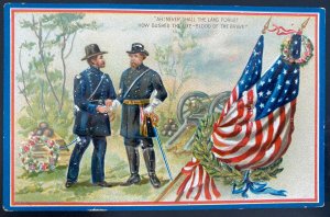 Mint USA Picture Postcard Civil War Never Shall The Lab Forget The Life Blood