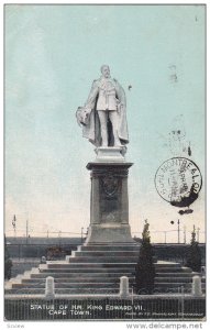 Statue Of H.M. King Edward VII, CAPE TOWN, South Africa, PU-1909