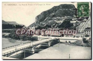 Old Postcard Grenoble Le Pont De France And The Helmet Neron