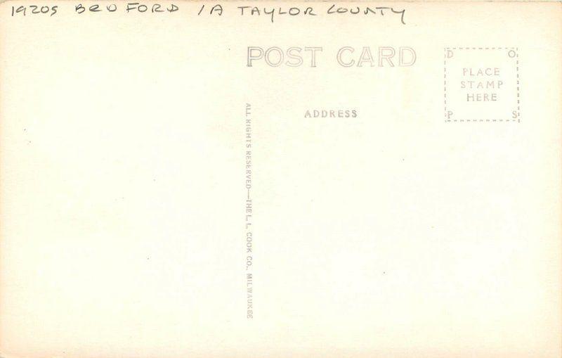 Bedford Iowa 1920s Taylor County Methodist Church RPPC real photo 9727