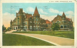 K of P Home Springfield Ohio 1927 Postcard
