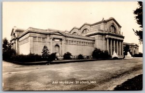 Vtg St Louis Missouri MO Art Museum RPPC Real Photo Postcard