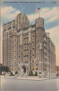 Postcard Temple University Buildings Philadelphia PA