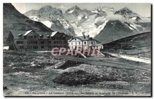 Old Postcard The Dauphine The Lautaret Hotels and Glacier The Man