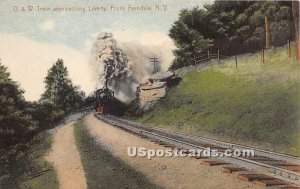 O & W Train approaching Liberty - Ferndale, New York NY  