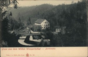 Germany Gruss aus dem Wilden Weisseritzthal Barthmuhle c1910 Postcard