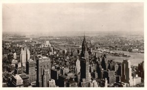 Vintage Postcard North East View Empire State Building New York City NY RPPC