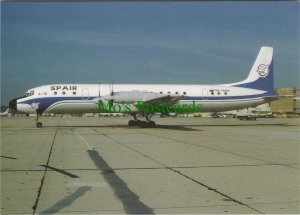 Aviation Postcard - SPAIR IL-18D RA-75497 Aeroplane at Stuttgart RR14140