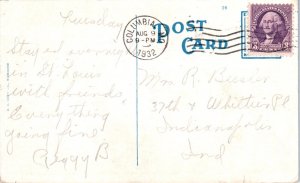 1920s Famous Balanced Rock Columbia MO Postcard