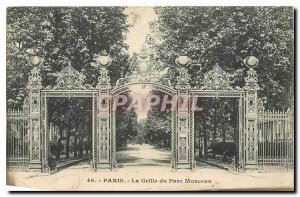 Old Postcard The Paris Grill Parc Monceau