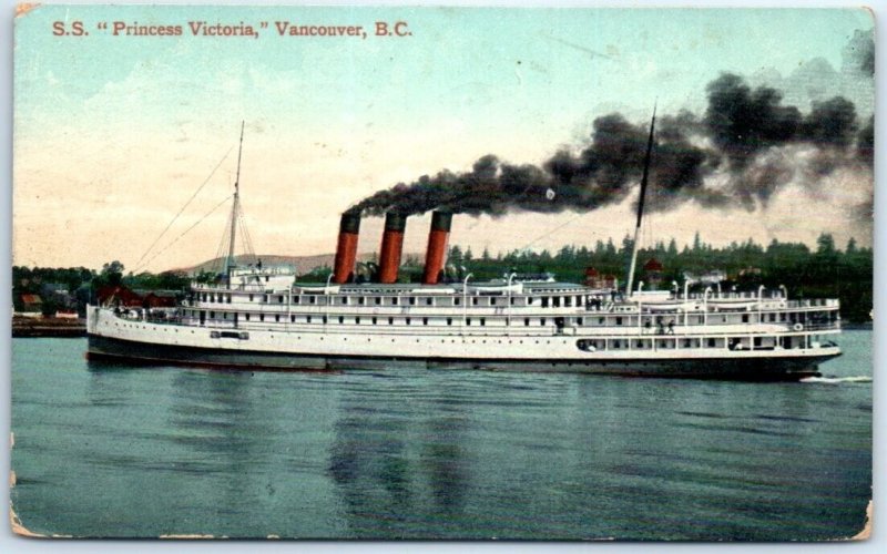 Postcard - S.S. Princess Victoria - Vancouver, Canada