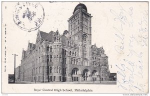 PHILADELPHIA, Pennsylvania, PU-1905; Boy's Central High School