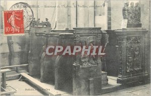 Old Postcard Montreal.-Int�rieur Church Stalls cot� law