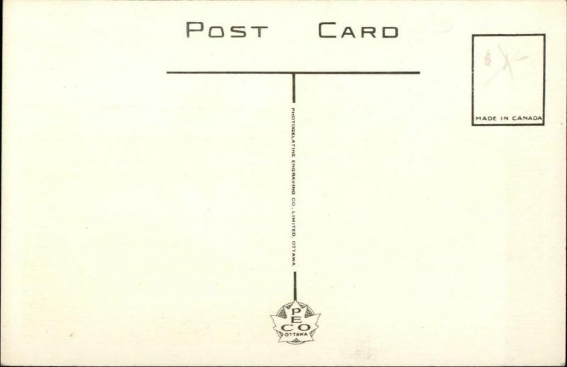 St. Thomas Ontario Pinafore Park Boat House Postcard c1940