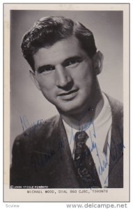 RP, Autographed: Michael Wood, TORONTO, Ontario, Canada, 1920-1940s