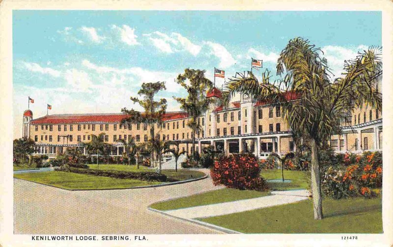 Kenilworth Lodge Sebring Florida 1920s postcard