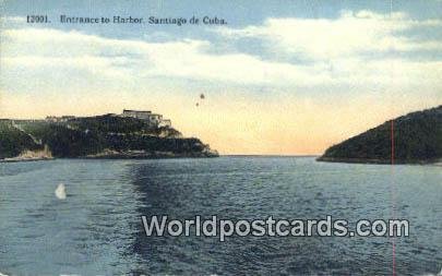 Entrance to Harbor Santiago de Cuba Unused 