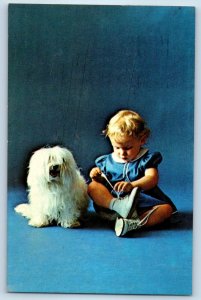 1973 Baby Girl The Stride Rite Shoe Boston Juvenile Shoes Advertising Postcard