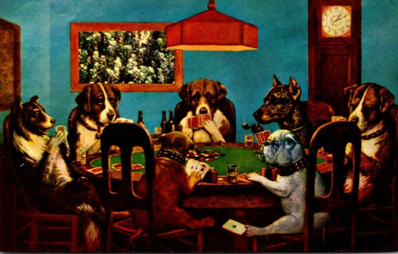 Humour Dogs Playing Poker Only A Friend Needed
