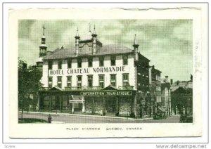 Hotel Chateau Normandie, Place D'Armes, Quebec, Canada, 1910-1920s