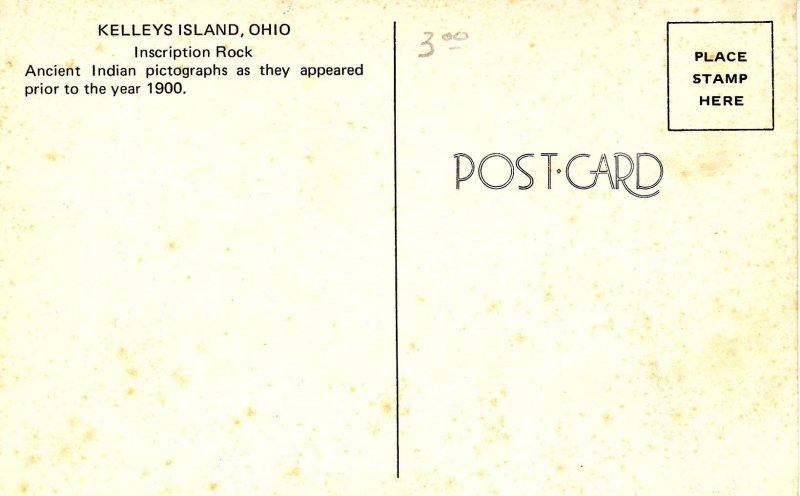 OH - Kelleys Island. Inscription Rock